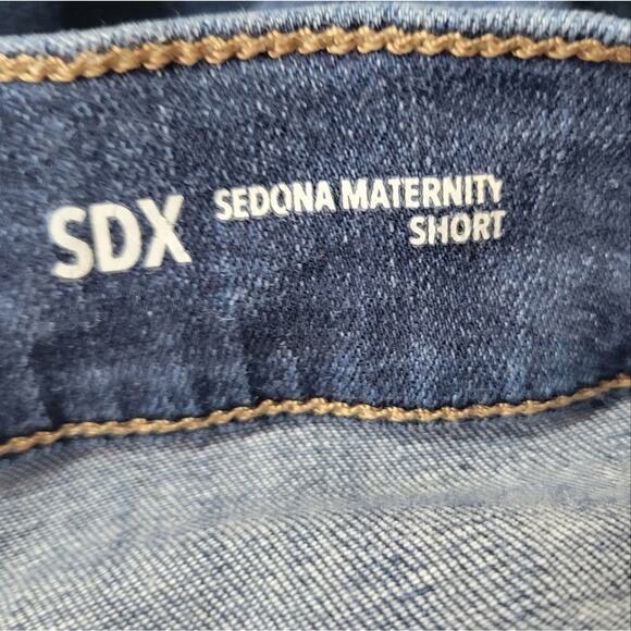 Warp + Weft Maternity Short Jean Denim Size 6/28 - Picture 4 of 9